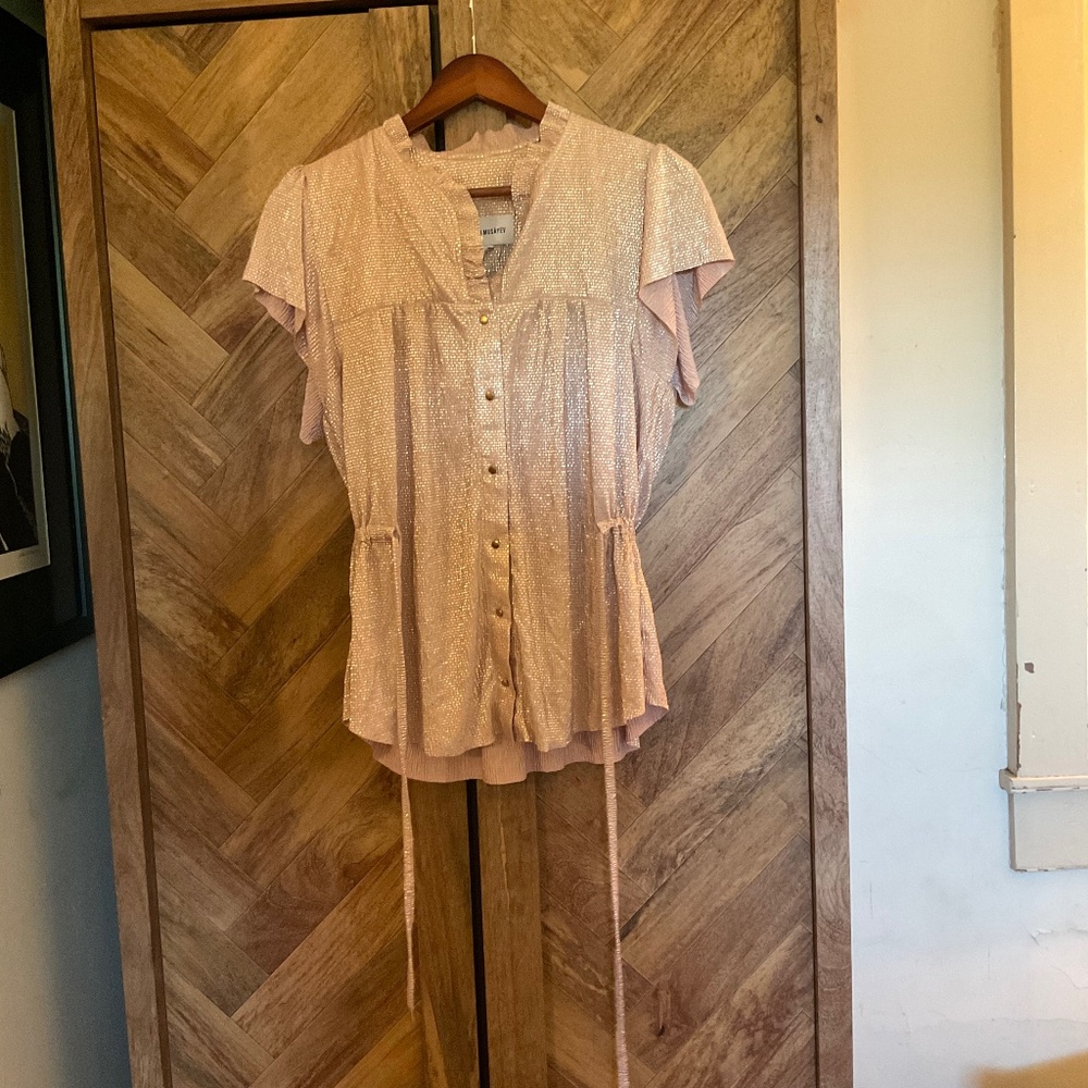 Anthropologie Sabina Musayev Merlaison Shine Top - L